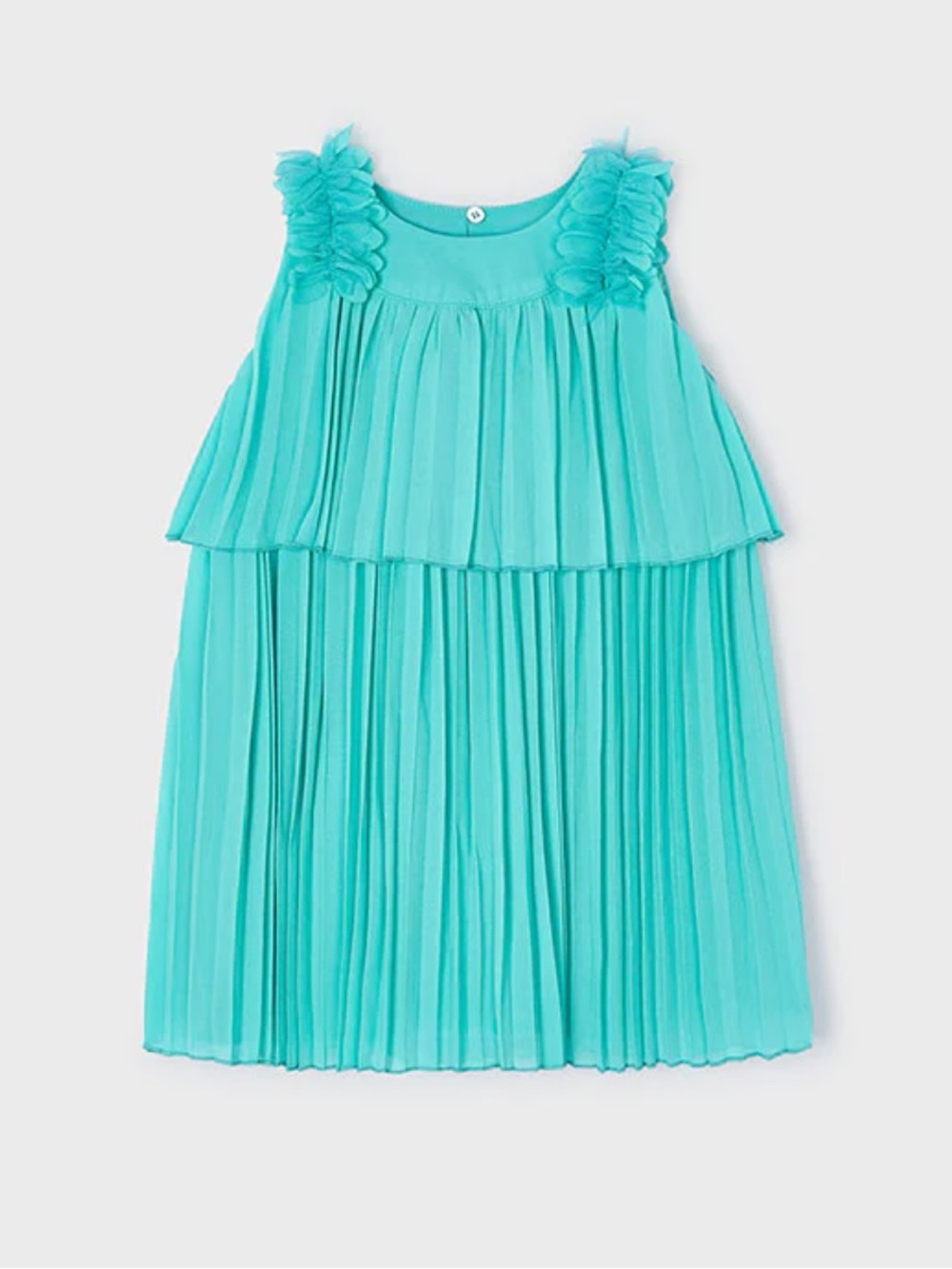 Mayoral Jade Chiffon Pleated Dress